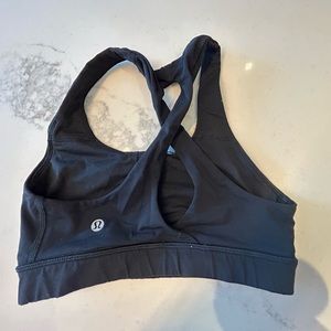 Lulu lemon cross black sports bra